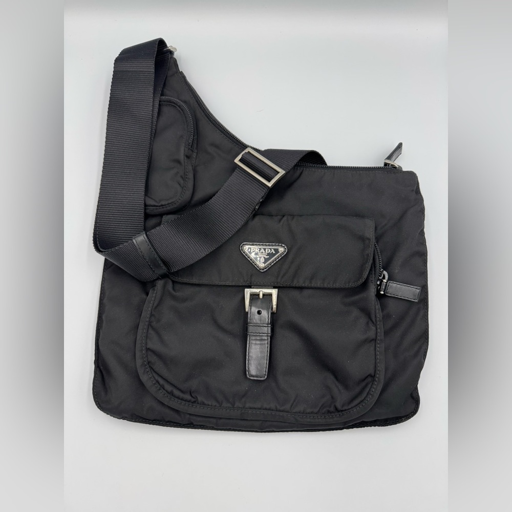 Prada Nylon Vela Shoulder Messenger Bag
